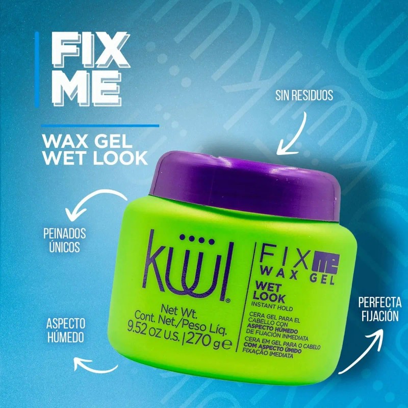 Gel Para Peinar Kuul Fix Me Wax Gel 270ml