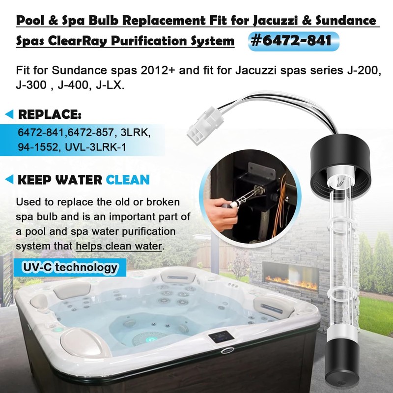 johntruck 2 Pack 6472-841 Pool & Spa Bulb Replacement for