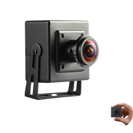 REVODATA 4MP Mini POE IP Camera, Small POE Security Camera for Indoor Use, 1.7 mm Fisheye Lens, 170° Viewing Angle, P2P Remote View, H.265/H.264 Motion Detection (I706-3-POE-HS4)