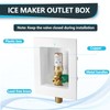 1-Pack Seelink Pre-Assembled Ice Maker Outlet Box, 1/2" MIP Sweat