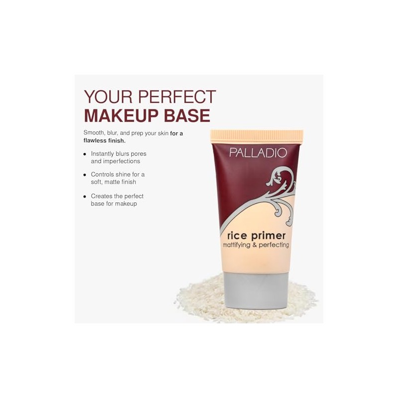 Palladio Rice Primer - Prebase Matificante para Todo Tipo de