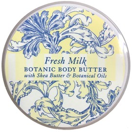 Greenwich Bay Trading Co. Scented Botanic Body Butter - Luxurious Hydration with Shea & Cocoa Butter, Enriched with Vitamin E - 8 Ounce Tub (8 oz., Cucumber & Freesia)