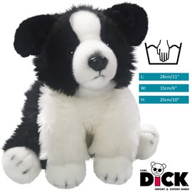 Carl Dick Border Collie dog 10 inches, 25cm, Plush Toy, Soft Toy 3343