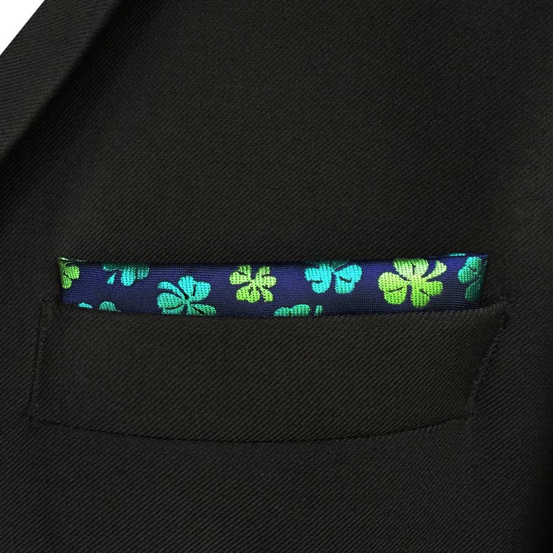 S&W SHLAX&WING Mens Assorted Pocket Square Geometric Floral Pattern Large