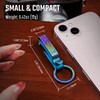 KeyUnity KM02 Titanium Decorative Clip Double Sided Keychain Hook, Anodized