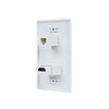 Monoprice Recessed HDMI Wall Plate, with 1 HDMI F/F Adapter