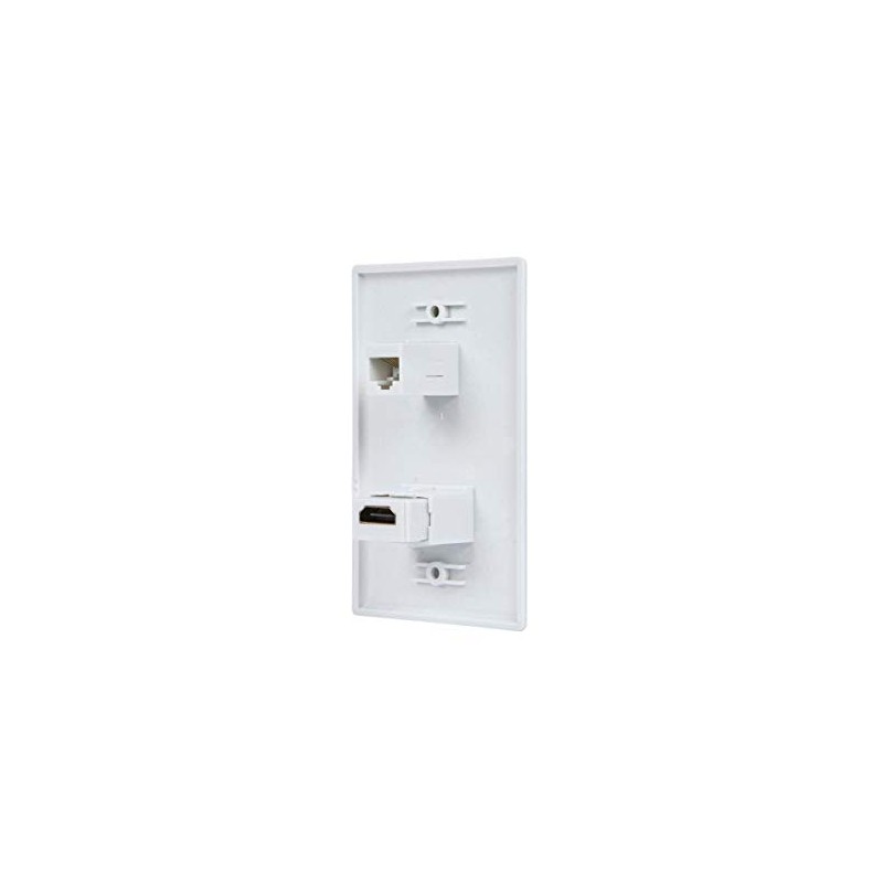 Monoprice Recessed HDMI Wall Plate, with 1 HDMI F/F Adapter