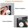 MOROBOR Finger Edge Pull, 8pcs Concealed Handle Aluminum Alloy Invisible