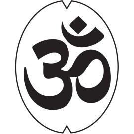 Racquet Art - Stencil - Tennis, Badminton, Squash, Racquetball - OM Yoga - Racquetball