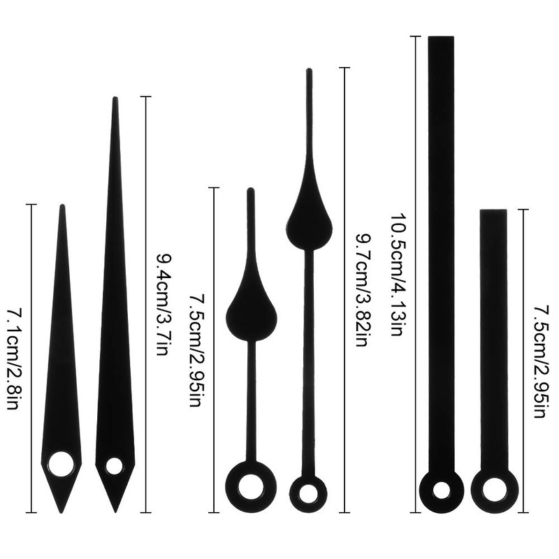 AUXSOUL 25PCS Clock Mechanism Kit Clock Movement Parts Replacement Repair