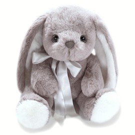 uoozii Warmable Bunny Stuffed Animal - Microwavable 12" | 2 Pounds Unscented Weighted Stuffed Animals Non-Shedding Bunny Plush Coolable & Heatable Warm Gifts for Kids & Adults
