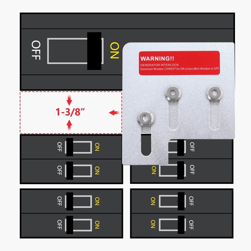 GRABOTE Interlocking Kit Generator Interlock Kit Fit for Square D
