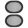sourcing map Speaker Grill Cover 5.94X8.27inch Mesh Decorative Square Subwoofer
