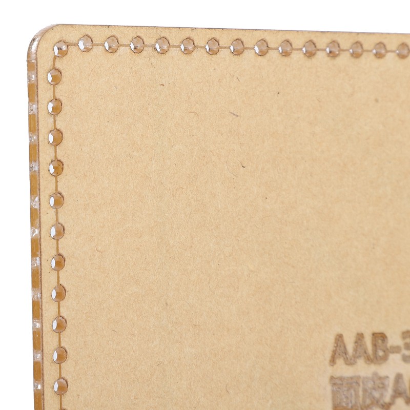3Pcs Acrylic Template Card Bag DIY Passport Holder Leather Pattern