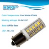 HQRP 2-Pack BA15s Bayonet Base 33 LEDs SMD 2835 LED
