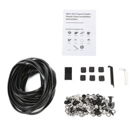 Fender Flares Compatible with Toyota Tundra 2007-2013 Wheel Opening Molding Trim Pocket/Rivet Style Textured 4PCS