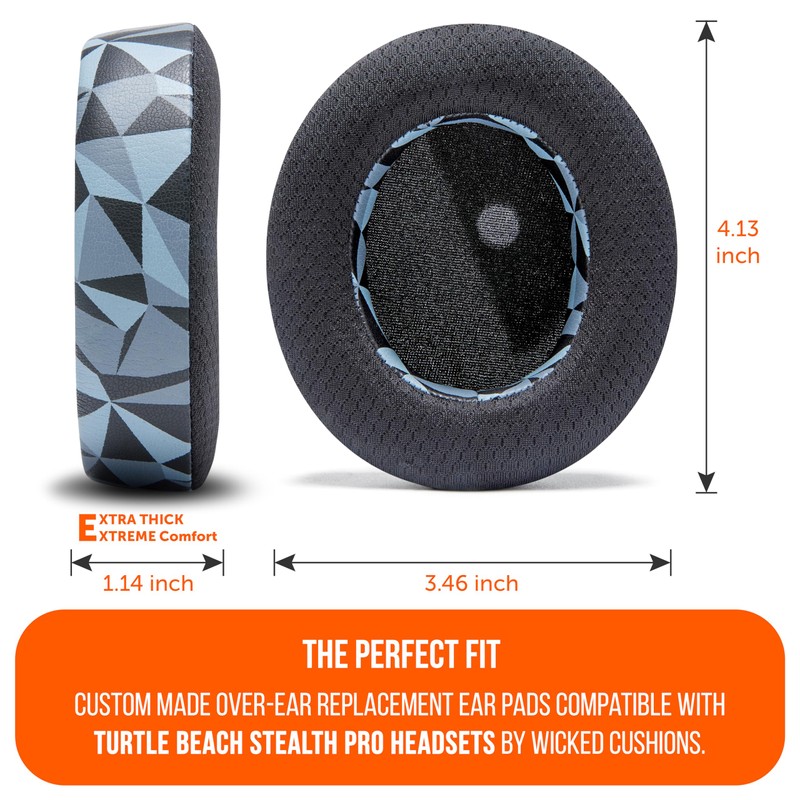 WC FreeZe Stealth Pro - Cooling Gel Earpads for Turtle