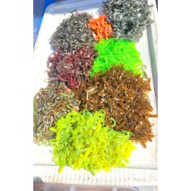 Hoddock Crappi Lot plastic, Crappie skirts - Creature Skirts  (100 CT)  CRAPPI  LOT  Mix