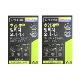 Paleo Doctor's Note Supercritical Altige Omega 3 1050mg x 30 capsules 2 boxes / 팔레오 닥터스노트 초임계 알티지 오메가3 1050mg x 30캡슐 2박스
