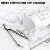 Tdfronien Students Geometry Math Set, Drawing Compass and 6 Inch