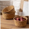 ABOOFAN Woven Storage Basket Multi Functional Wear Resistant Fruit and