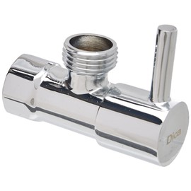 Dica 3404CV Llave de Control Angular Cuarto de Vuelta, Acabado Cromo