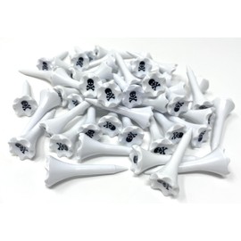 NorthPointe - 1 ½" Plastic Golf Jerseys, Short Tees for Irons, Pair Three, Hybrids and Driving Range 50 or 100 Pack Bulk in High Durable White Plastic