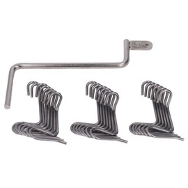 20 Pcs Fence Wire Tightener, Fence Wire Tightener Tool Fence Wire Tightener Tool with Tighteners Handle, Fence Wire Tensioner Fence Fixer Wire Fence Repair Tool for Fence Wire