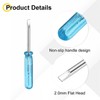 uxcell Mini Slotted Screwdriver 2.0mm Flat Head 1.77" (45mm) Length