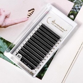 Lunamoon Volume Eyelashes, 3D, 4D, 5D Eyelash Extension, Premade Fans Eyelash Extensions, Eyelash Extensions, Pre-Fanned Eyelashes, W Eyelashes, 5D/0.07D 9 mm, 30 g (Pack of 1)