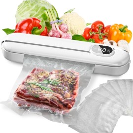 TOYSFINITY Vacuum Sealer Automatic Air Sealing Machine for Dry and White