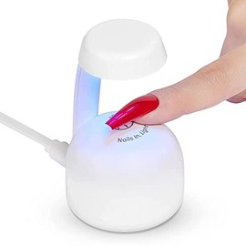 Beetles Mini Nail LED Lamp, Innovative Gel Nail Lamp Manicure UV LED Light for Nail Glue Gel/Gel Polish/Poly Extension Gel, Quicky-Dry Curing Lamp Portable Nail Dryer DIY Nail Art
