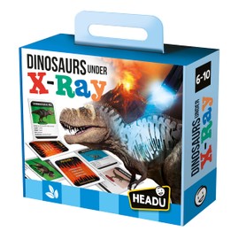 Headu Dinosaurs Under X-Ray - Kids Learning Toys Ages 6-10, Educational Games for 6 7 8 9 10 Year Old Boys Girls, Stem Toys, Xray Dinosaur Puzzles, 1st Grade Learning Activities, Teaching Games