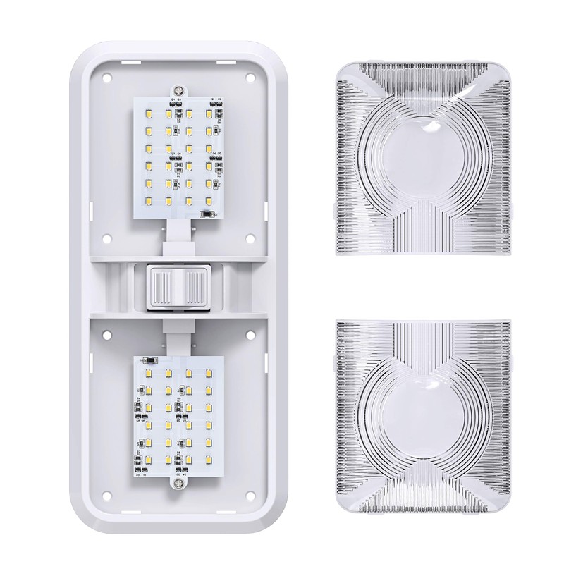 Leisure LED 4 Pack RV LED Ceiling Double Dome Light