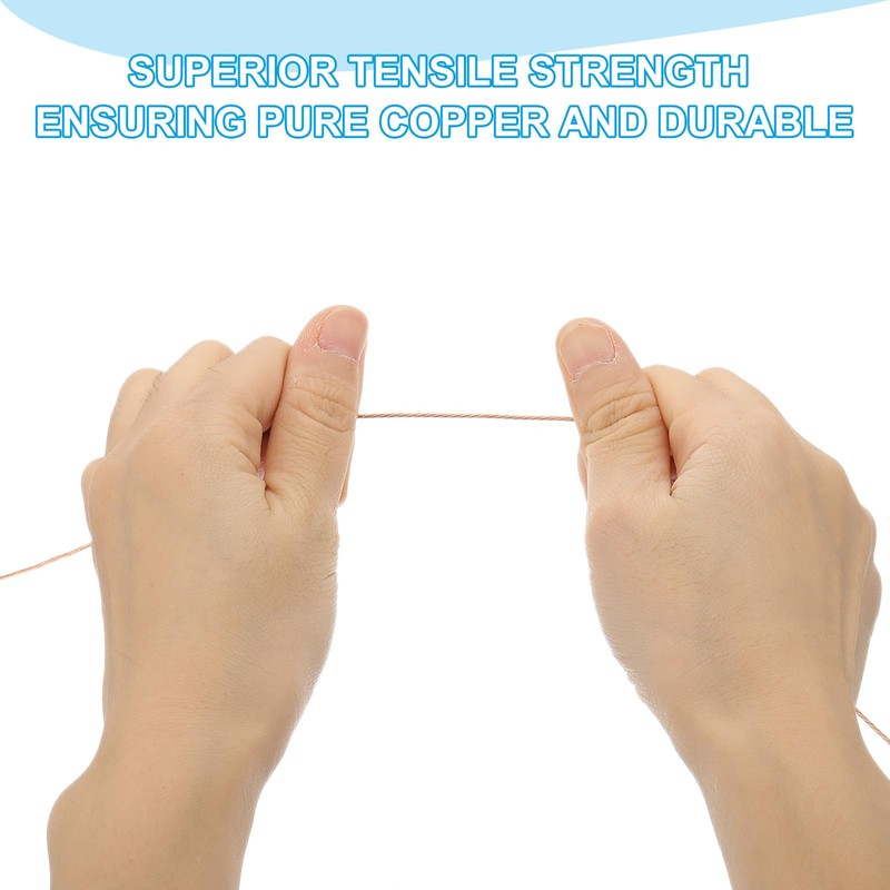 PATIKIL Bare Copper Ground Wire, 18 Gauge 50 Feet Solid