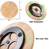 Oridom 10 Inch Bamboo Lazy Susan Organizer Turntable for Kitchen