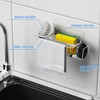 Cisily Kitchen Sink Caddy Sponge Holder in The Sink, Stainless