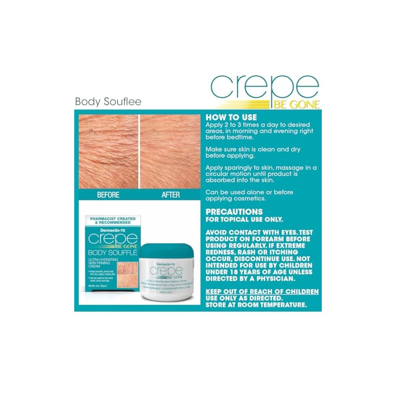 Dermactin Soufflé Corporal Clásico Crepe Be Gone De 85 G