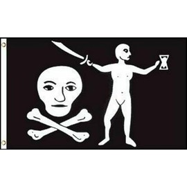 3'x5' Pirate Dulaien Flag Crossbones Jolly Roger Skulls Banner Jean Thomas 3x5