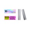 BRAWNA Pack of 10 Eyebrow Razor Blades - Stainless Steel