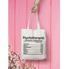 Psychotherapist Tote Bag Therapy Mental Health Counselor Gift Psychology Doctor