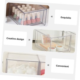 BUGUUYO Drawer Storage Bin Plastic Organizer Storage Box for Desk Office Home and Dorm