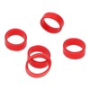 ONLYKXY 250 Pieces Red Silicone Cable Ties Data Lines Silicone