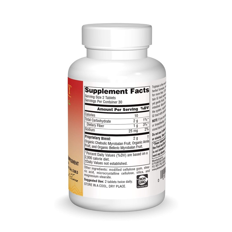 Planetary Ayurvedics Triphala 1000mg GI Tract Wellness & Cleanse -