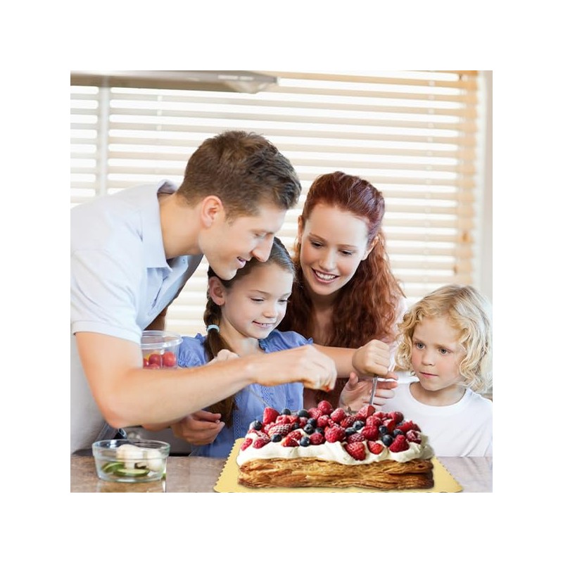 Anscher 25 Pack 14 x 10 Inch Greaseproof Rectangle Cake