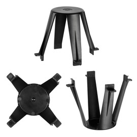 My Plast Spacers for Recessed Spotlights, Flame Retardant Heat Protection Plastic Bracket, Protective Ceiling Spacers for Deep Halogen or LED Lamps, Diameter Cut-Out 62-90 mm [Pack of 20]