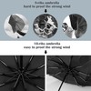 Gimars Portable Folding Automatic Windproof Umbrella with Telphon Coating 210T
