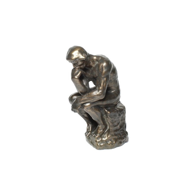 Auguste Rodin The Thinker Elegant Figurine Plastic Sculpture in Bronze