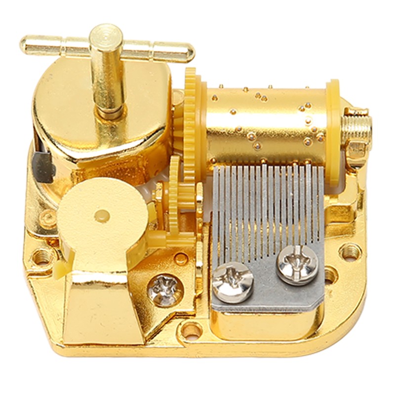 Music Box Movement Golden Clockwork Music Box Windup Musical Mechanism