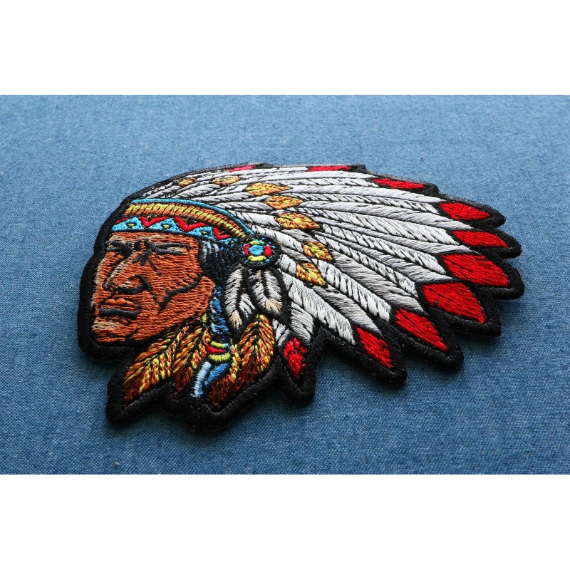 Ivamis Native American Indian Head Dress Patch - 4x3.7 inch
